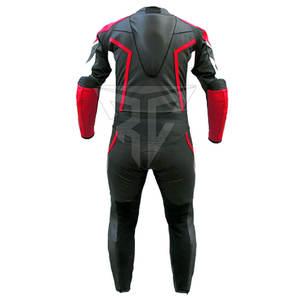 Ensemble de vêtements de sport de course à moto en cuir véritable respirant de haute qualité, taille XL, couleurs personnalisées, logo, séchage rapide, unisexe, adulte - Product Image 4