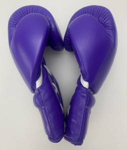 Gants de boxe et de kickboxing professionnels en cuir véritable doré à lacets personnalisables, 16 oz, avec sangle de poignet réglable, doigts complets, pour la victoire - Product Image 5