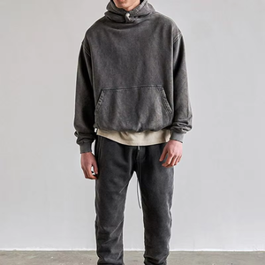 Sweat à capuche en molleton de coton pour homme, coupe régulière, personnalisé, de haute qualité, vente chaude, logo personnalisé, sweat à capuche tendance - Product Image 4