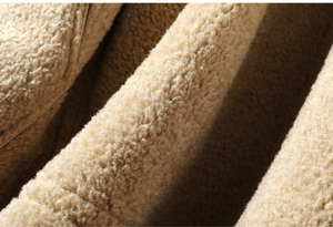 แจ็กเก็ตหนังขนสัตว์สำหรับผู้ชาย, เสื้อโค้ทหนังบุผ้าหนาอบอุ่นเสื้อแจ็กเก็ตฤดูหนาวดีไซน์แฟชั่นหรูหราสวมใส่สบายแนวสตรีท - Product Image 4