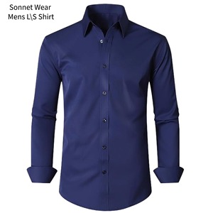 Chemise habillée unie pour homme - Product Image 2