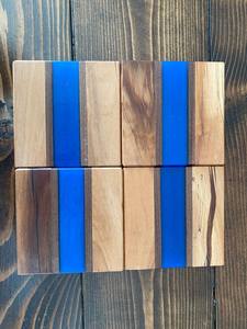 Dessous de verre en résine en bois personnalisé de style classique fait à la main de haute qualité carré et rond Design unique Taille personnalisée - Product Image 6