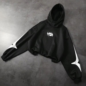 Sudadera con capucha y cremallera de tela para mujer con bolsillo frontal, chaqueta ligera de manga larga ajustada para gimnasio, yoga o ropa de viaje - Product Image 1