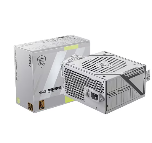 MAG A650BNL White 650W ATX Power Supply Unit - 80 Plus Bronze