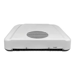 คอมเพรสเซอร์โรตารี่แบบคู่พัดลมไร้แปรงถ่าน DC 12V/24V เครื่องปรับอากาศคาราวานบนหลังคาสำหรับที่จอดรถอัตโนมัติรถบรรทุกคาราวานไปยังยุโรป