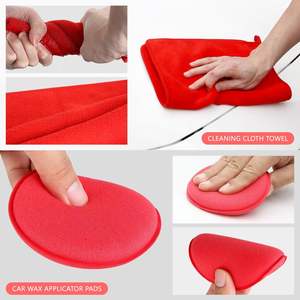 Regalo rosso 24 pezzi in fibra di setola strumento di pulizia <span class=keywords><strong>per</strong></span> <span class=keywords><strong>interni</strong></span>/esterni ruote lavaggio cruscotto Gel pulizia <span class=keywords><strong>auto</strong></span> Set di spazzole - Product Image 5