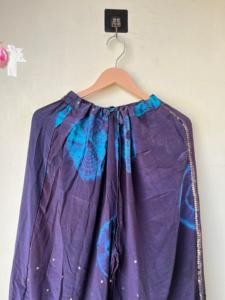 Tie Dye Soie Kimono Pyjama Ensemble Bohème Robe De Nuit Vêtements De Nuit Femmes Confortable Nuit Costume Salon Porter Maison Robe Usage Quotidien - Product Image 6