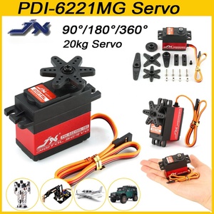 JX <span class=keywords><strong>PDI</strong></span> 6221มก. 20กก. แรงบิดขนาดใหญ่เซอร์โว180องศารุ่น RC เฮลิคอปเตอร์อะไหล่หุ่นยนต์สำหรับรุ่น FPV RC - Product Image 1