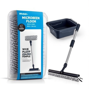 Juego de rodillos para fregar suelos Microfibra Blanco y Negro 2 055 021 0 - Product Image 2