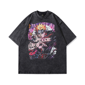 DTG Print 100% Cotton Canvas Streetwear Blank T-Shirt Plus Size Men's Vintage Oversized Eco-Friendly Breathable - Product Image 2