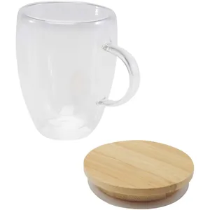 Taza de Vidrio de Bambú Sostenible para Amantes de la Bebida Ecológica - Product Image 2