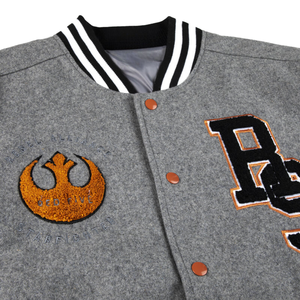 Veste de baseball universitaire en laine de qualité supérieure pour hommes en cuir PU grande taille bombardier d'hiver broderie en chenille caractéristique respirante - Product Image 3