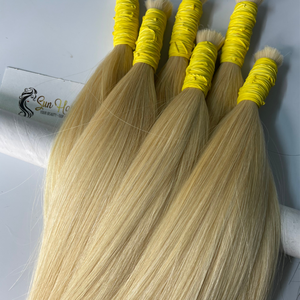 Sun Hair Company Venta al por mayor Extensiones de cabello humano vietnamita Alta calidad Sedoso Recto Rubio Remy Cabello Humano a granel - Product Image 1