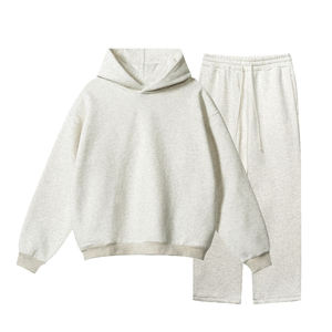 Ensemble de sweats à capuche pour hommes 350gsm Baggy Streetwear ensemble de pantalons de survêtement et de sweat à capuche en molleton brodé personnalisé pour hommes - Product Image 2