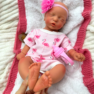 Muñeca <span class=keywords><strong>Reborn</strong></span> Realista de Silicona, Cuerpo Completo, Niña de 18 Pulgadas, Durmiendo Tranquilamente, Juguete Realista de Recién Nacido para Niños y Regalos - Product Image 5