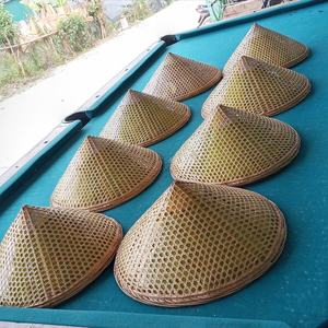 หมวกทรงกรวยไม้ไผ่สไตล์เวียดนามงานหัตถกรรมเครื่องจักสานแบบคลาสสิกสำหรับเกษตรกรหรือของตกแต่ง - Product Image 3