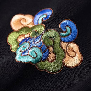 Sweat à capuche basique 100 % coton brodé pour homme, pull léger et respirant pour l'hiver, écoresponsable, avec poignets et capuche côtelés - Product Image 5