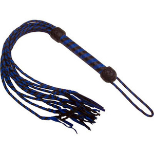 HMB-501E FLOGGER EN CUIR VÉRITABLE FOUET NEUF O CAT FOUET MULTI COULEURS STYLE FLOGGERS BONDAGE - Product Image 2