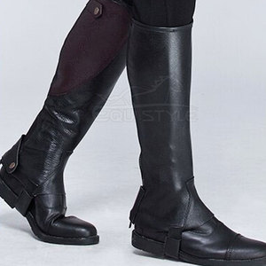 Factory Direct Black Riding Chaps Nouveautés Adult Wear Bulk Supply Half Chaps équestres pour hommes et femmes Fabriqué au Pakistan - Product Image 4