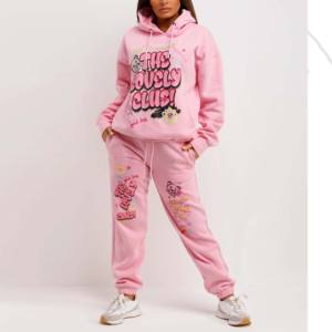 High Quality <b>Women's</b> Custom Fleece Spring Tracksuit Set New Design Solid Streetwear Gym Sports Plus Size Adult Teen Girls 100% - Product Image 5