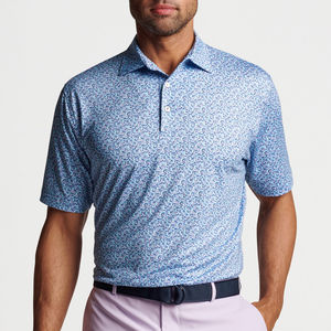 2024 Design personnalisé de haute qualité plaine hommes Golf revers Polo pour sport hommes décontracté pleine impression Golf polos - Product Image 1