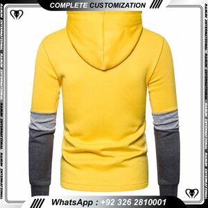 Última moda calle estilo personalizado hombres sudaderas con capucha en blanco liso invierno desgaste hombres sudaderas con capucha para la venta - Product Image 6