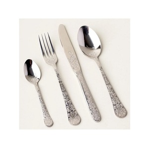 Petites cuillères à thé en métal Offre Spéciale, rétro Dessert Demitasse expresso cuillères ensemble de couteaux couverts de cuisine cuillère en or - Product Image 6