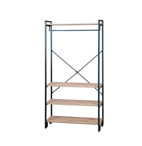 open closet garment rack clothes rack with shelves industrial garment rack metal <b>frame</b> wardrobe freestanding clothes rack c - Product Image 3