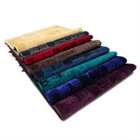 Tapis de prière Portable pliable musulman priant arabe tapis Sejadah tapis de prière personnalisé Tussles personnalisé Pile hauteur tapis de culte
