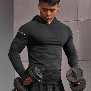 Fitness Men Letter Graphic Raglan Sleeve Sudadera con capucha deportiva - Product Image 5