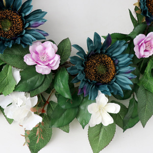 Boda familiar Decoración al aire libre Guirnalda <span class=keywords><strong>de</strong></span> peonía rosa y caléndula para aro <span class=keywords><strong>de</strong></span> <span class=keywords><strong>fieltro</strong></span> <span class=keywords><strong>de</strong></span> puerta delantera para Navidad y Halloween - Product Image 5
