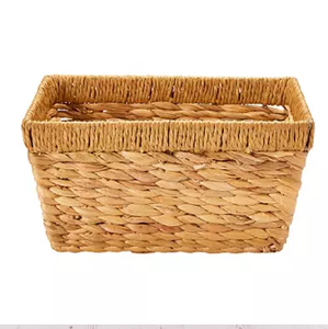 Cestas de almacenamiento orgánicas hechas a mano, jacinto de agua y paja de algas marinas, vendedor indio al por mayor para uso doméstico - Product Image 3