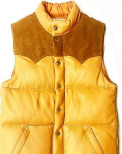 <b>Men's</b> Cow Leather Winter Crop Vest <b>Lightweight</b> Sleeveless Warm Outerwear Puffer Vest Padded <b>Gilet</b> - Product Image 4