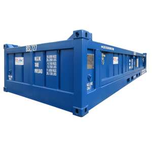 Conteneur en vrac compact en acier empilable de demi-hauteur du conteneur 20 pour le fret et le stockage industriels - Product Image 4