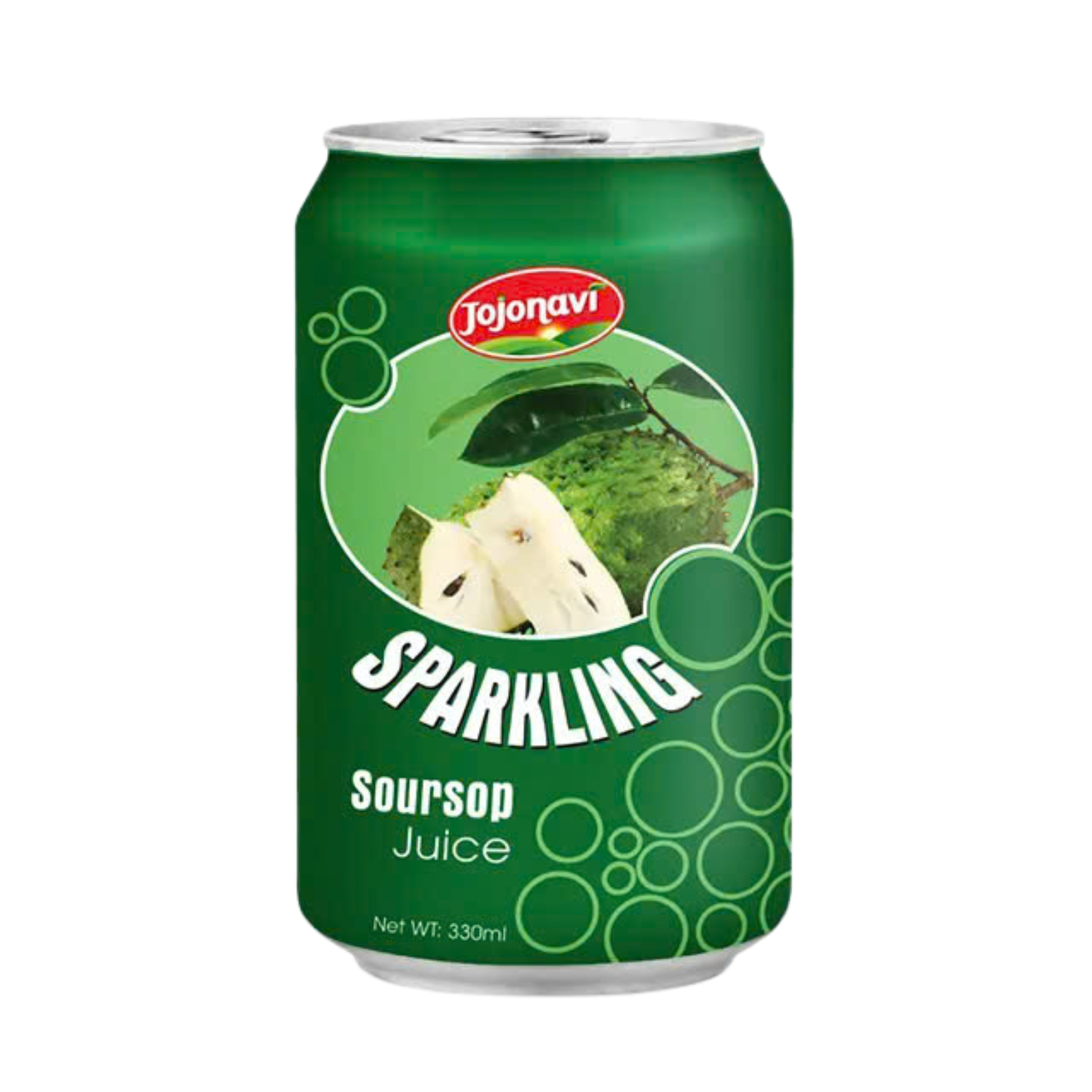Wholesale sparkling soursop juice Carbonated drink 330ML JOJONAVI Soft drink Worldwide shipping