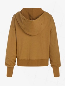 แจ็คเก็ตวินเทจสำหรับผู้หญิงเสื้อแจ็กเก็ตระบายอากาศสั้นกระเป๋าด้านหน้าลายสก๊อตกระดุมแถวเดียว - Product Image 3