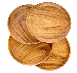 Assiettes de chargeur en bois article de table à dîner fait à la main nouvel artisanat le plus vendu chargeur de plat et d'assiette décorer - Product Image 1