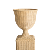 Meilleure vente 2023 rotin jardinière Pot en osier jardinière conteneurs Pots de fleurs et jardinières décoration de la maison fait à la main du Vietnam