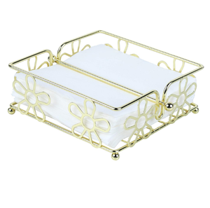 Panier à serviettes en métal durable avec lisse conçu pour une manipulation sûre et une utilité quotidienne durable - Product Image 6