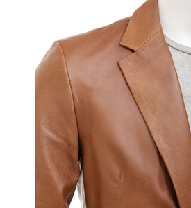 Veste en cuir pour homme, vente en gros, OEM, hiver, extérieur, devant personnalisable, nouveau design, respirante, haute qualité, confortable, élégante, col montant - Product Image 4