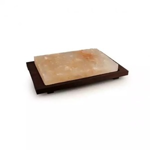 Nouveau produit OEM en gros, dalles de cuisson himalayennes en matériau organique sculpté à la main, respectueuses de l'environnement, avec éclairage LED - Product Image 1