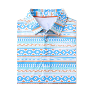 เสื้อเชิ้ตแขนสั้นผู้ชาย ผ้าเจอร์ซีย์ แห้งเร็ว ระบายอากาศได้ดี สวมใส่สบาย ทรงปกติ มีโลโก้ด้านหน้า - Product Image 4
