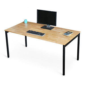 Escritorio de Madera de Caucho OMA Serie II de 160x80cm con Ensamblaje Encastrable y Características Ajustables, Modelo Sólido HBOM206 - Product Image 1