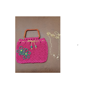 Fabulosos monederos de mano de macramé de color y diseño, especialmente diseñados para damas, los mejores Looks, bolsos de mano de diseñador y hombros asequibles - Product Image 5