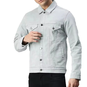 2024 printemps vente en gros de haute qualité hommes coton jean veste personnalisée hommes denim veste pour hommes - Product Image 3