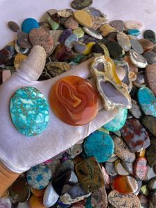 Lote de cabujones de piedras preciosas naturales mixtas, 10 piedras pulidas seleccionadas al azar para hacer joyas, regalo perfecto para ella - Product Image 4