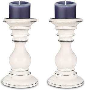 TQC <b>White</b> Finished Handmade Eco-Friendly Wooden Candle Holder for Home Restaurants Cafes-Hot Selling Christmas Tabletop Decor - Product Image 5