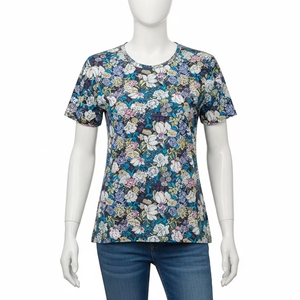 Camisetas de Manga Regular para Mujer, Impresión Digital, Tela de Poliéster Suave, Estampado Vibrante, Ropa Casual, Moda Diaria, Prenda Personalizada - Product Image 1