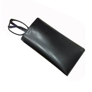 Nouvelle mode Offre Spéciale Logo personnalisé de haute qualité en cuir véritable lunettes optiques lunettes lunettes étui à lunettes noir - Product Image 2