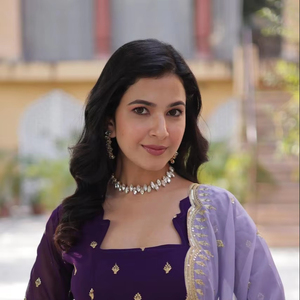 Venta al por mayor trajes de boda Faux Blooming con bordado Zari secuencia vestido de trabajo Tabby seda bordada y Cutwork Dupatta - Product Image 1